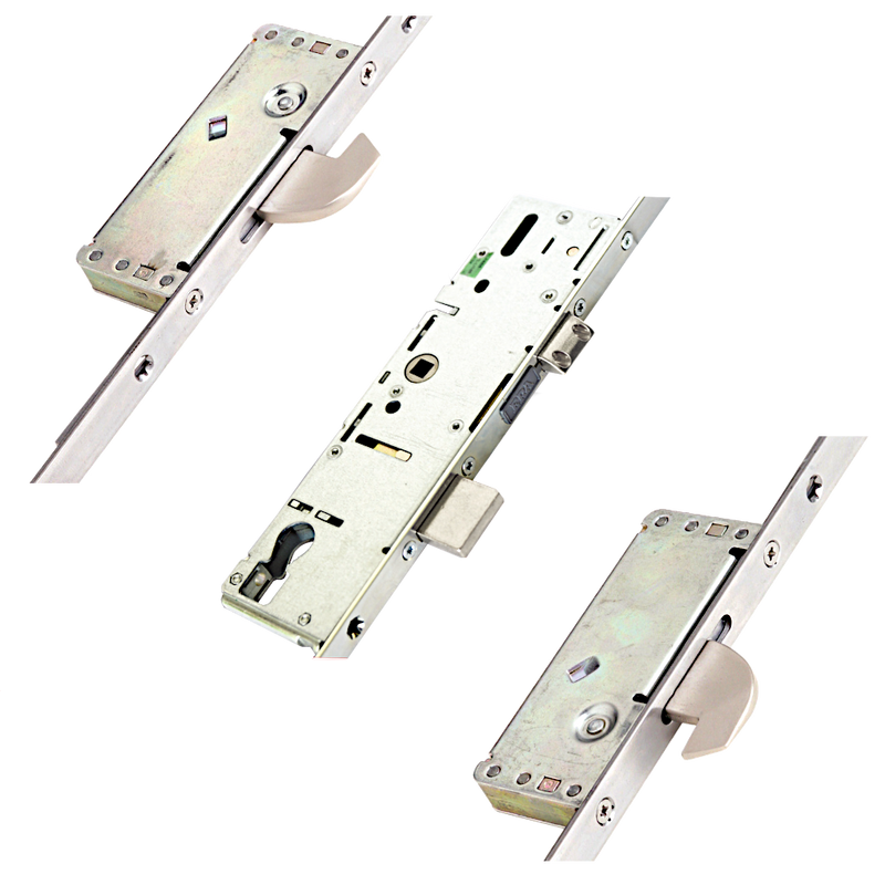 ERA Lever Operated Latch & Deadbolt Split Spindle - 20mm Faceplate - 2 Large Hooks