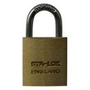 B&G STA-LOCK C Series Brass Open Shackle Padlock - Steel Shackle
