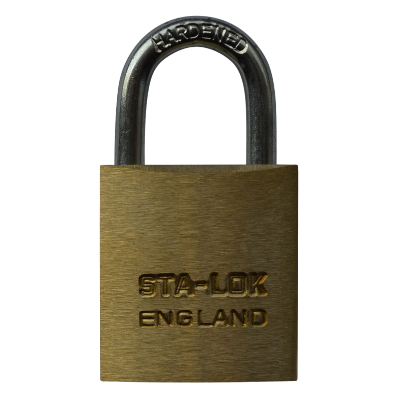 B&G STA-LOCK C Series Brass Open Shackle Padlock - Steel Shackle