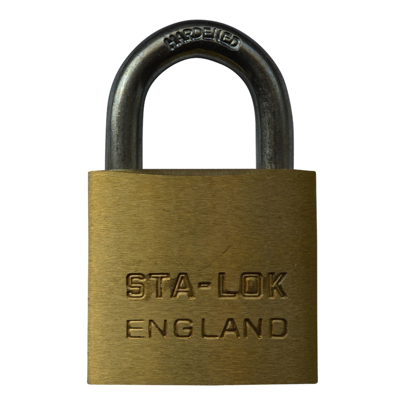 B&G STA-LOCK C Series Brass Open Shackle Padlock - Steel Shackle