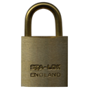 B&G STA-LOCK C Series Brass Open Shackle Padlock - Brass Shackle