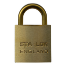 B&G STA-LOCK C Series Brass Open Shackle Padlock - Brass Shackle