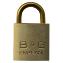 B&G Warded Brass Open Shackle Padlock - Brass Shackle