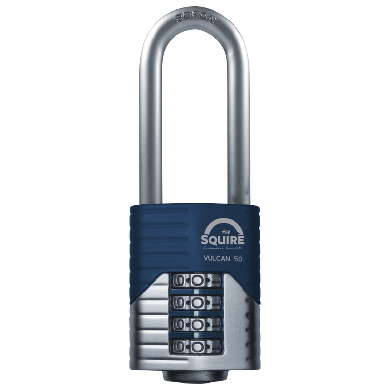 SQUIRE Vulcan Long Boron Shackle Combination Padlock