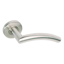 BRITON Curved Mitred Lever on Rose with Round Bar