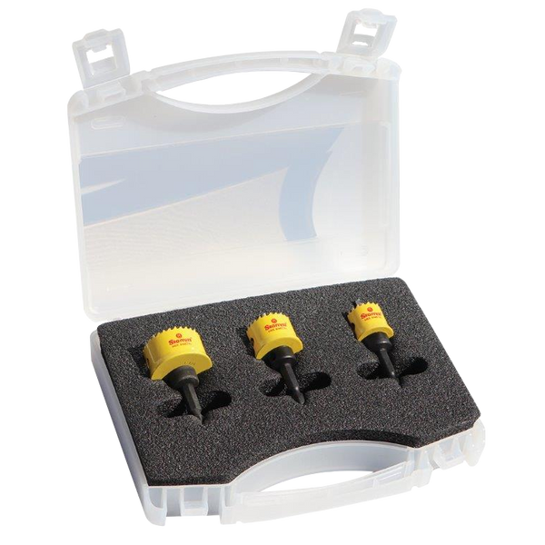 STARRETT 3 Piece Smooth Cut Hole Saw Kit
