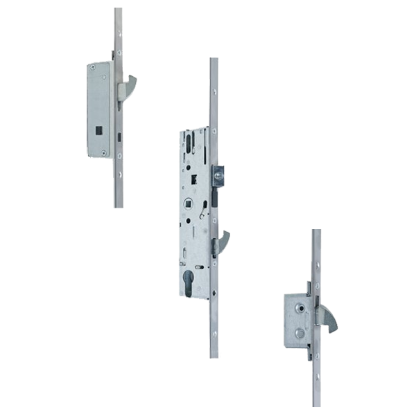 YALE AutoSecure Lever Operated Latch & Hookbolt Split Spindle - 2 Hook 16mm