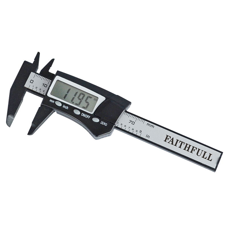 FAITHFULL Mini Digital Caliper - 75mm
