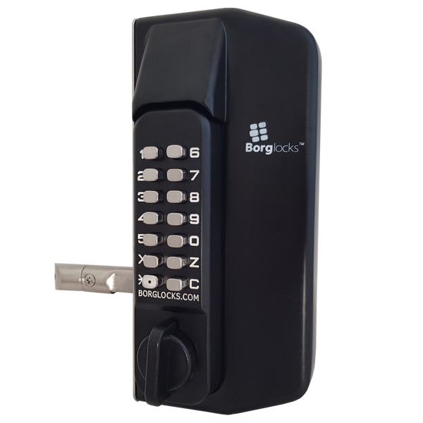 BORG LOCKS BL3100 ECP Knob Operated Marine Grade Metal Gate Single Digital Lock
