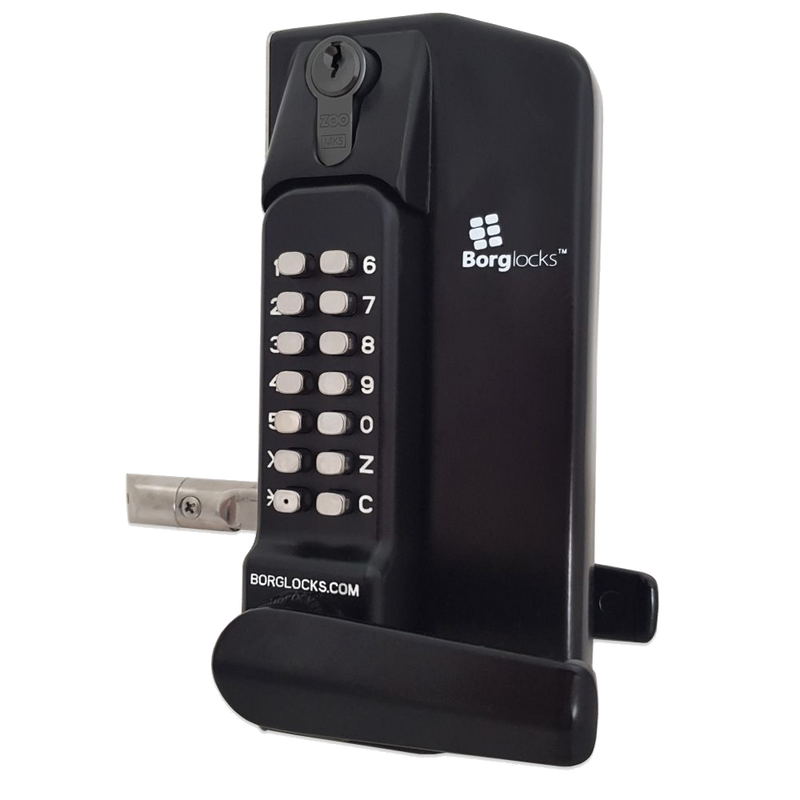 BORG LOCKS BL3400 ECP Lever Operated Marine Grade Metal Gate Single Digital Lock