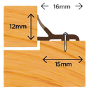 EXITEX Windor Pin Fixed Dualhard Door Seal