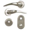 HOOPLY FT09 Lever Handle On Rose & Escutcheon Set with Thumbturn