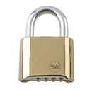 YALE Y126 50mm Brass Combination Padlock