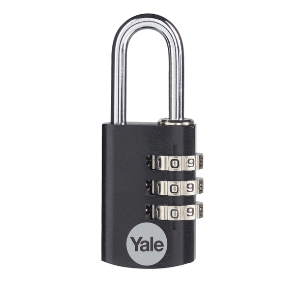 YALE YE3CB Aluminium Open Shackle Combination Padlock
