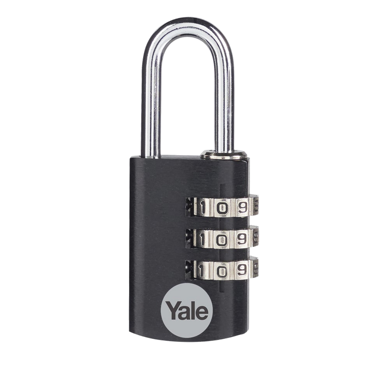 YALE YE3CB Aluminium Open Shackle Combination Padlock