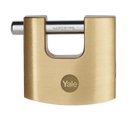 YALE 114B Brass Shutter Padlock