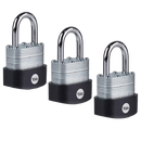 YALE Y125B High Security Laminated Steel Open Shackle Padlock