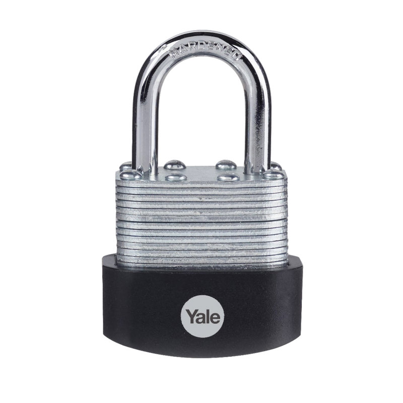 YALE Y125B High Security Laminated Steel Open Shackle Padlock