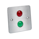 ICS TLM range LED Indicator Plate 1 Gang SS Red Green