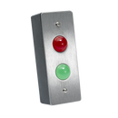 ICS TLM range LED Indicator Plate 1 Gang SS Red Green