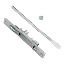 AXIM FB6401 Series Flush Bolt 20mm Wide Flat Face Silver Anodised