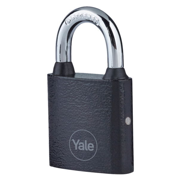 YALE Y111B Series Cast Iron Open Shackle Padlock Black