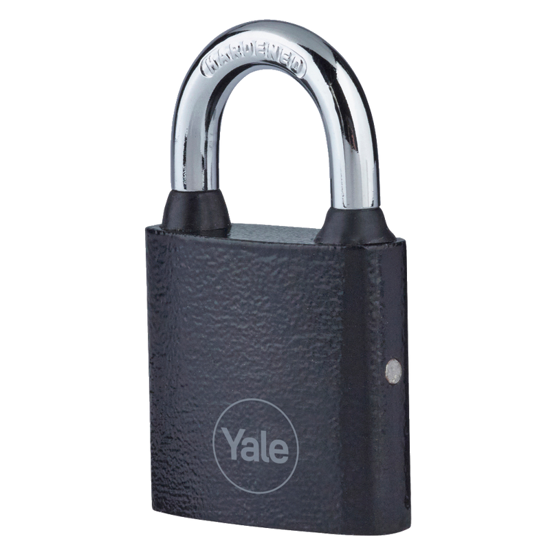 YALE Y111B Series Cast Iron Open Shackle Padlock Black