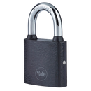 YALE Y111B Series Cast Iron Open Shackle Padlock Black