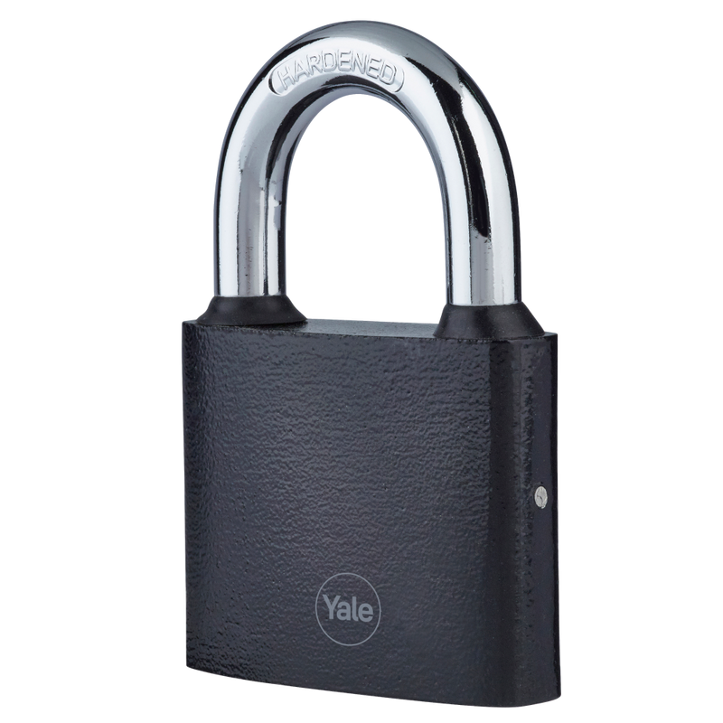 YALE Y111B Series Cast Iron Open Shackle Padlock Black
