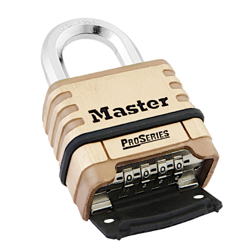 Master Lock Combination Padlock MASTER LOCK ProSeries 1175D Combination Padlock Open Shackle 57mm Bras