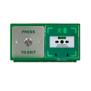 ICS Dual Unit MCP110 Call Point With 19mm Stainless Steel Exit Button