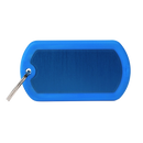 SILCA My Family Military Luggage ID Tag With Split Ring & Rubber Edging