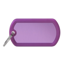 SILCA My Family Military Luggage ID Tag With Split Ring & Rubber Edging