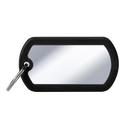 SILCA My Family Military Luggage ID Tag With Split Ring & Rubber Edging