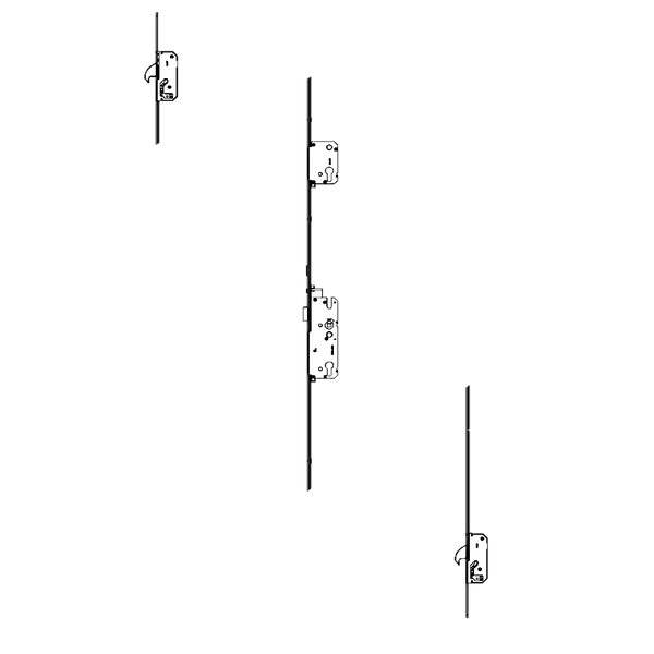 WINKHAUS AV4-F Heritage 2070 Auto Locking Latch & Deadbolt 20mm Radius 1770mm Length 2 Hook