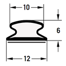 DEVENTER Self Adhesive Renovation Draught Strip S 9216 K