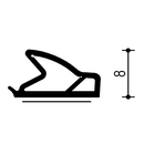 DEVENTER Self Adhesive Interior Door Draught Strip S 6699 K