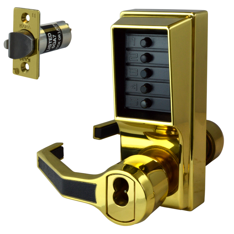 DORMAKABA Simplex L1000 Series L1041B Digital Lock Lever Operated With Key Override & Passage Set