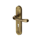 Heritage Brass Luna Door Handle on Plate