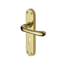 Heritage Brass Luna Door Handle on Plate