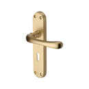 Heritage Brass Luna Door Handle on Plate