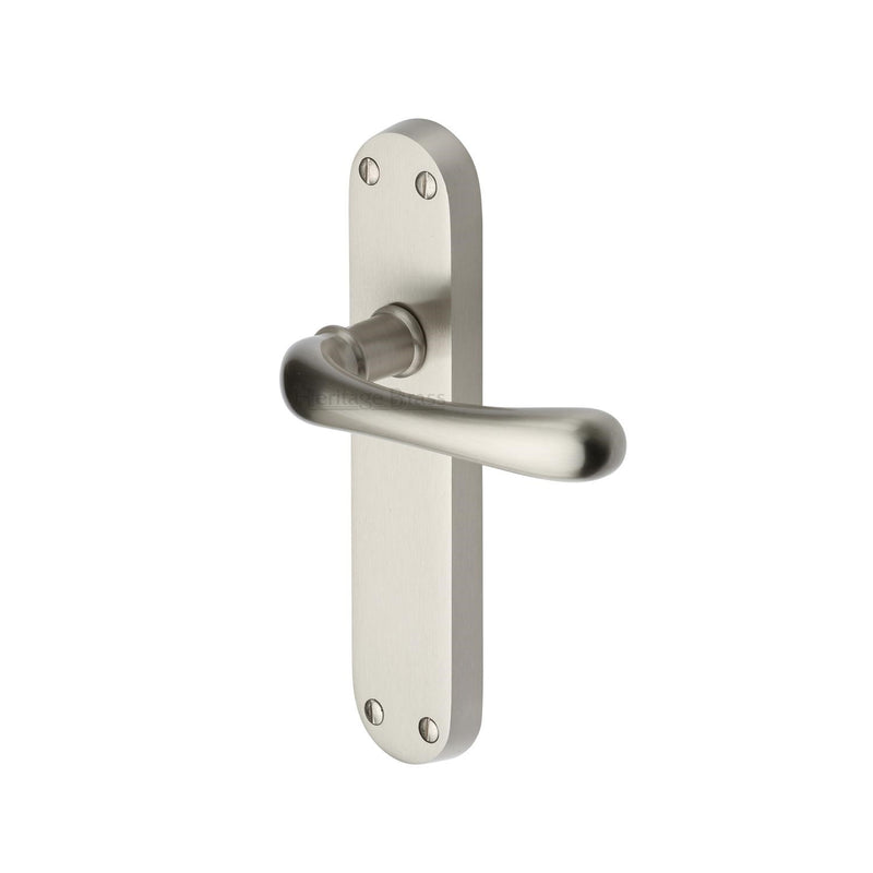 Heritage Brass Luna Door Handle on Plate