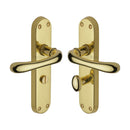 Heritage Brass Luna Door Handle on Plate
