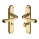 Heritage Brass Luna Door Handle on Plate