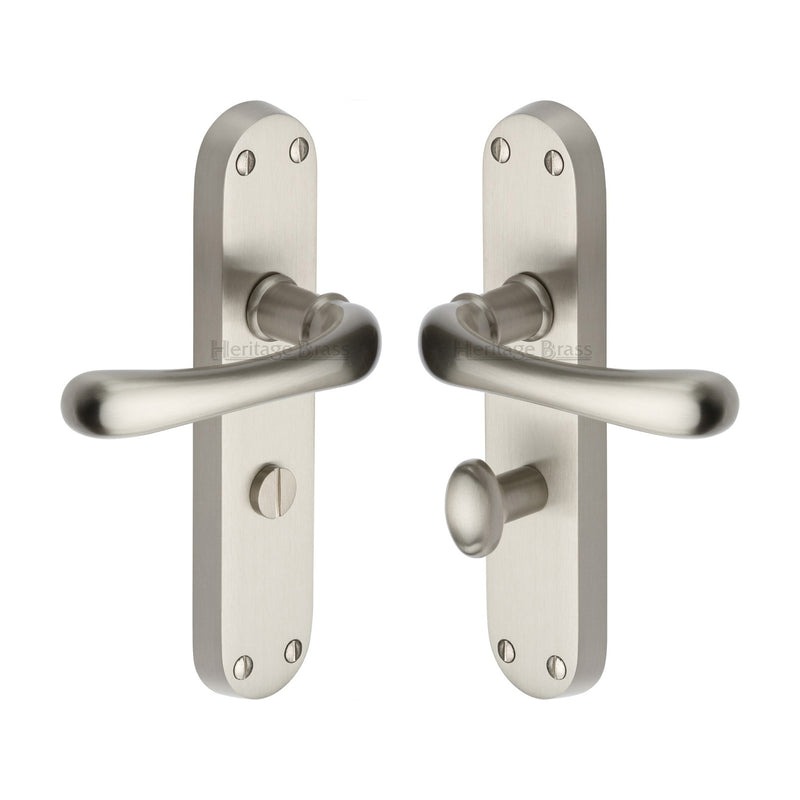Heritage Brass Luna Door Handle on Plate