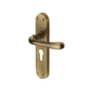 Heritage Brass Luna Door Handle on Plate