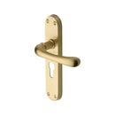 Heritage Brass Luna Door Handle on Plate