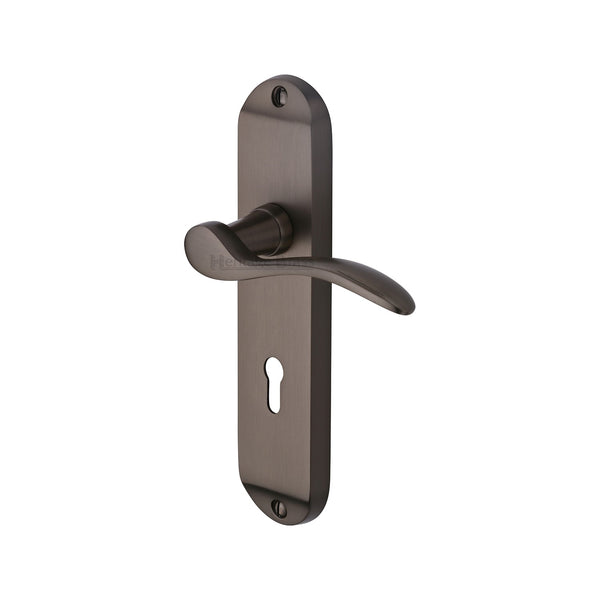 Heritage Brass Maya Door Handle on Plate