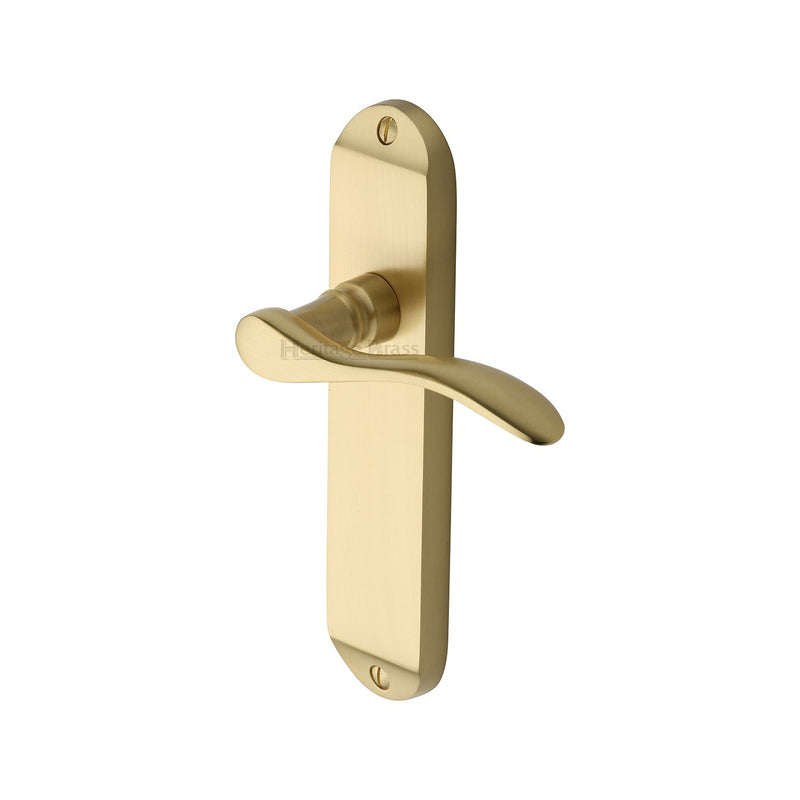 Heritage Brass Maya Door Handle on Plate