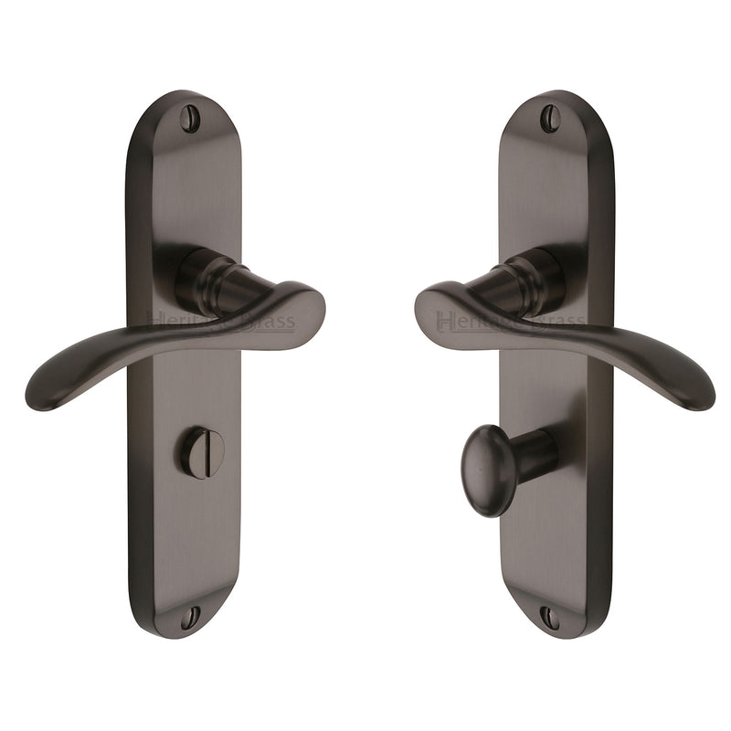 Heritage Brass Maya Door Handle on Plate